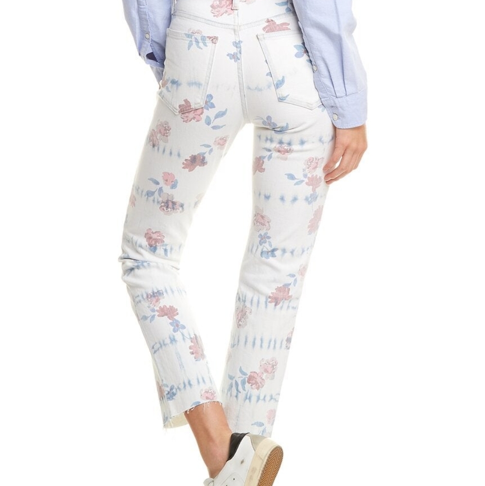 JOE'S JEANS The Luna Midnight Rose Tie Ankle Cut Jeans